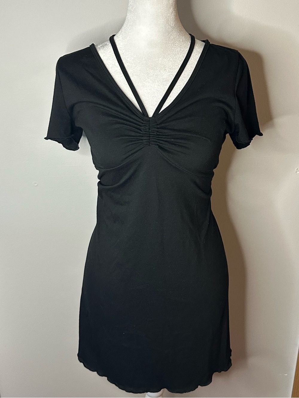 Dolls Versatile Strap Essential Everyday Stylish Black Mini Dress- Womens - Picture 2 of 4